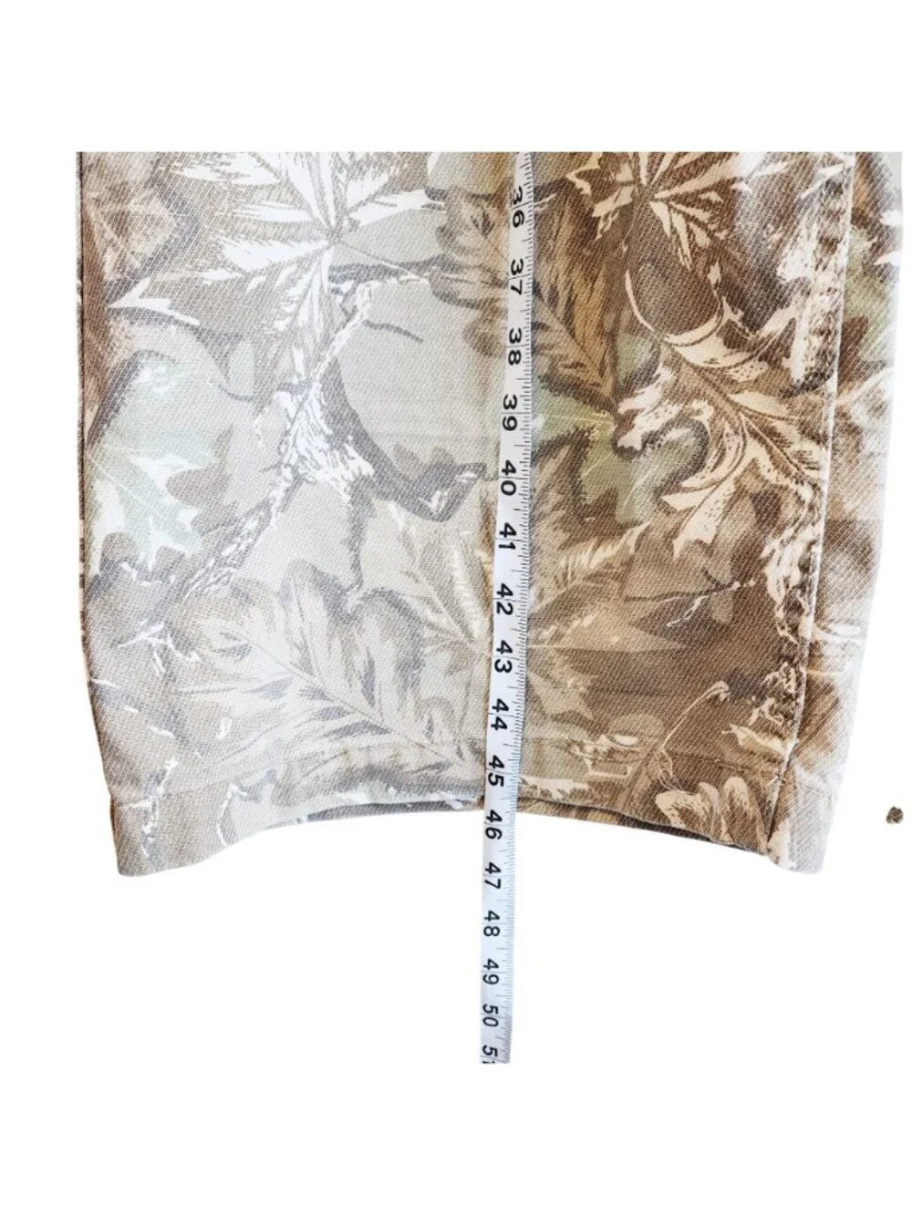 Original Use Mens XXL Leaf Print Cargo Pants Elastic Waist